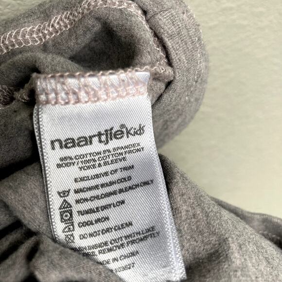 Naartjie Kids Long Sleeve Dots and Stripes Tunic - Gray Pink Brown - 12-18M - Picture 7 of 10